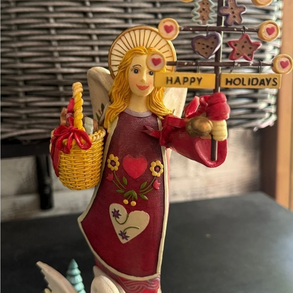 Americana Christmas Holiday Angel Figurine by Kathy Killip for DEMDACO, 2001
